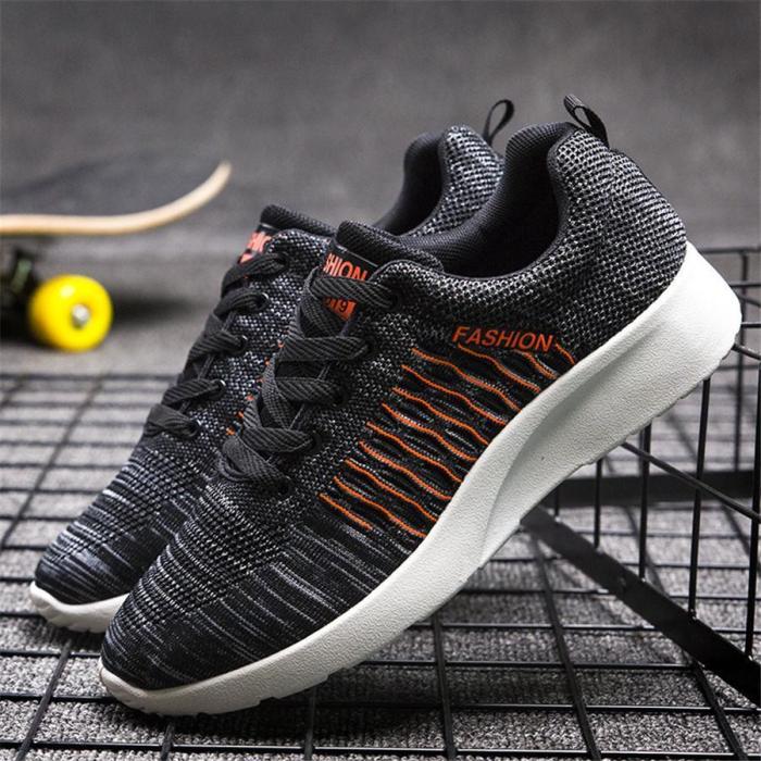 Men's casual flying woven breathable Men's Sneakers