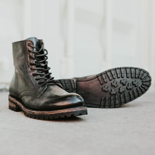 Men's Casual Leather Lace-Up Ankle Boots