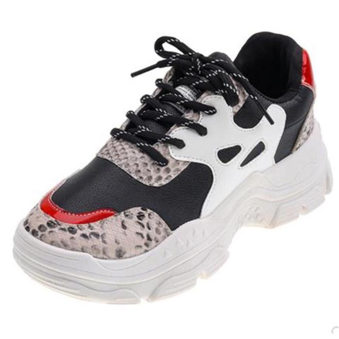 Autumn Well-Ventilated Sport Lace-Up Sneakers