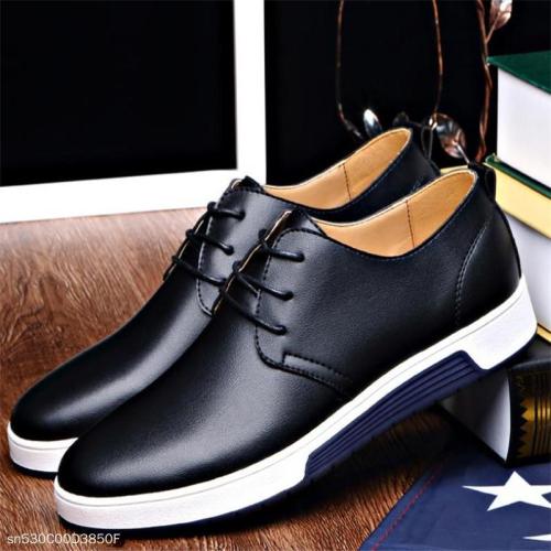 Fashion Business Casual Plain Leather Men Shoes