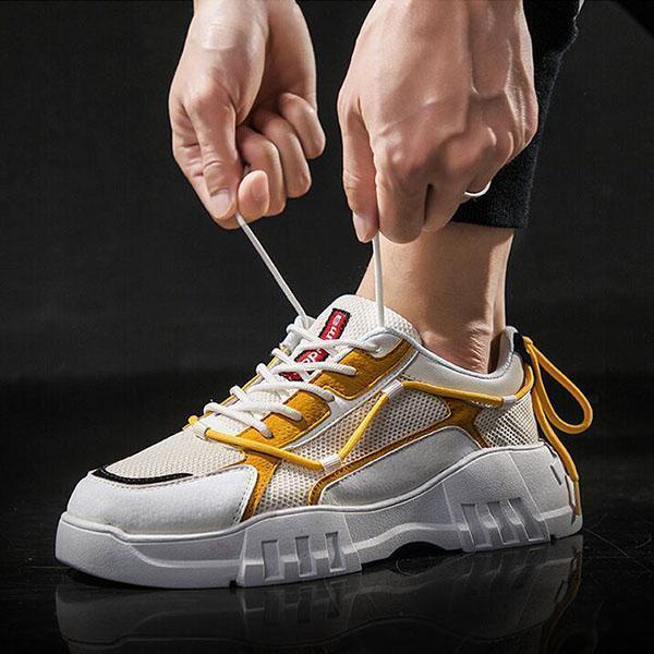 Men's Breathable Mesh Sports And Leisure Running Sneakers