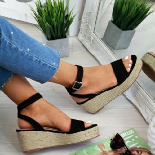 Platform Sandals Fashion Women Strap Fashion Sandal Wedges Shoes Casual Woman Peep Toe