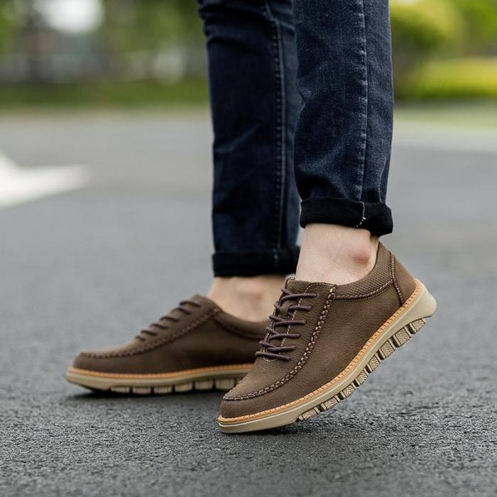 Mens Casual Lace-up Low Top Fashion Flats