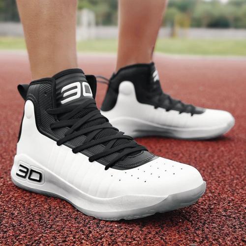 Fashion Casual Stripe Breathable High-Top Basketball Shoes