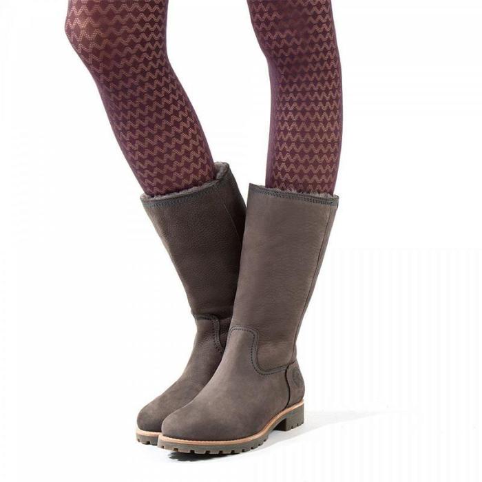Women Plain Warm Folding Low-heel Boots