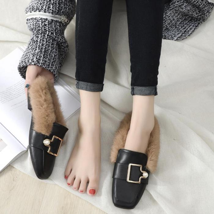 Fashion Slippers Women Wear Cozy Muller Shoes