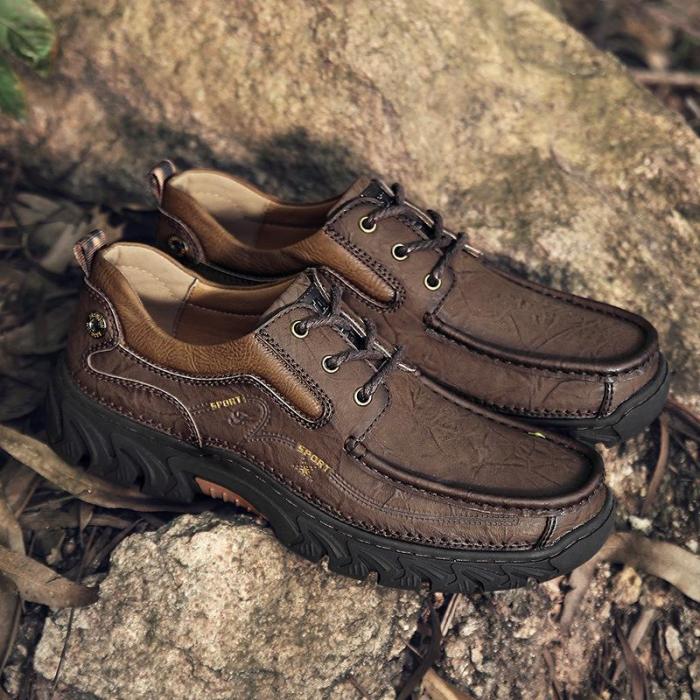 Mens Casual Lace-up Cargo Shoes Large Size Flats