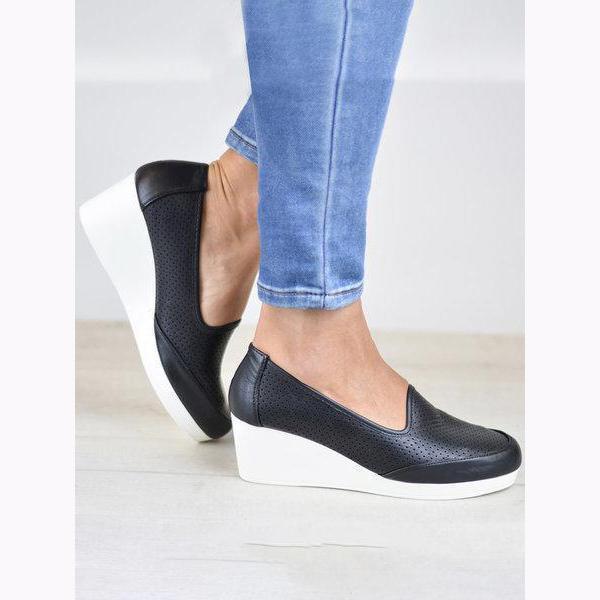 Women Breathable Wedge Flats