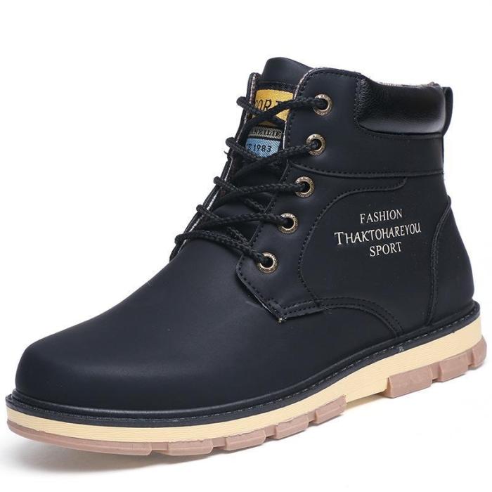 Pu Leather Wear Resisting Casual Fashion Men Men Boots