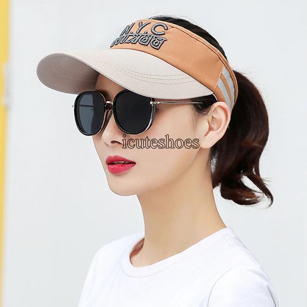Hat Women's Summer Baseball Embroidery Slicing Korean Version Sun Shade Empty Top Hat Outdoor Casual