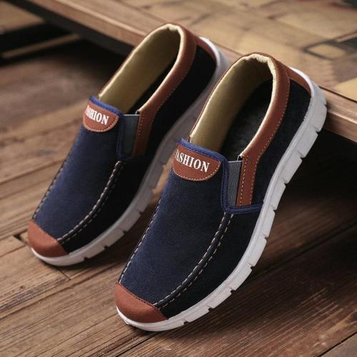 Mens Slip Resistant Slip On Soft Sole Casual Flats