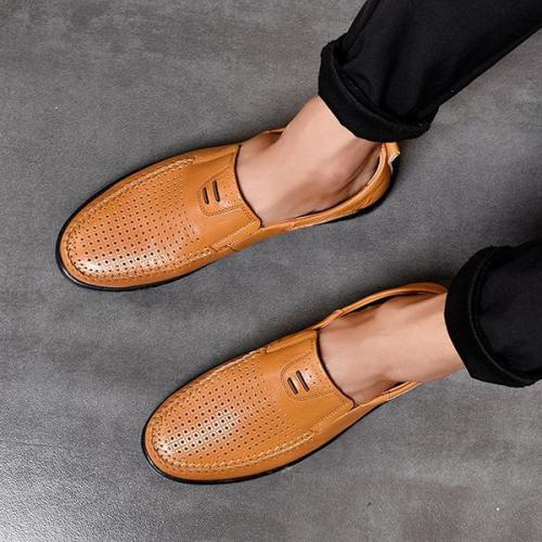 Men's Business Round Toe Flat Shoes