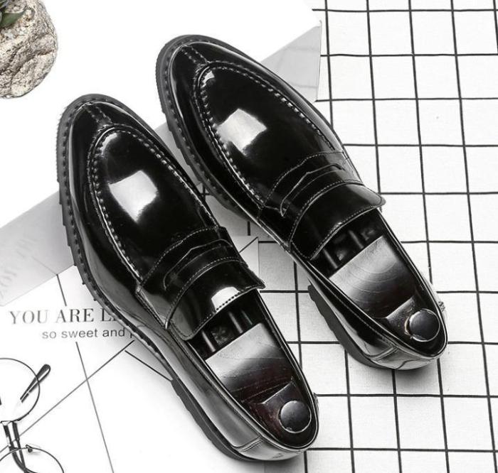 British retro platform with a pedal round head casual shoes