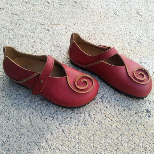 Summer Vintage Soft Red Daily Flats