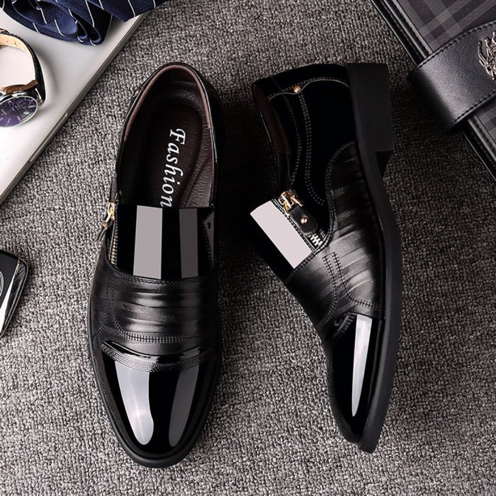 Orthopaedic Business Casual British Pointed Leather Shoes