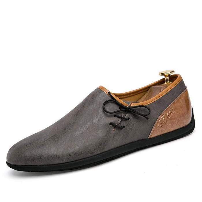 Men's Lace up PU leather Loafers