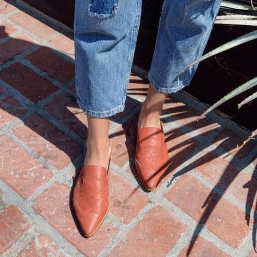 Casual Pointed Low Heel Shoes