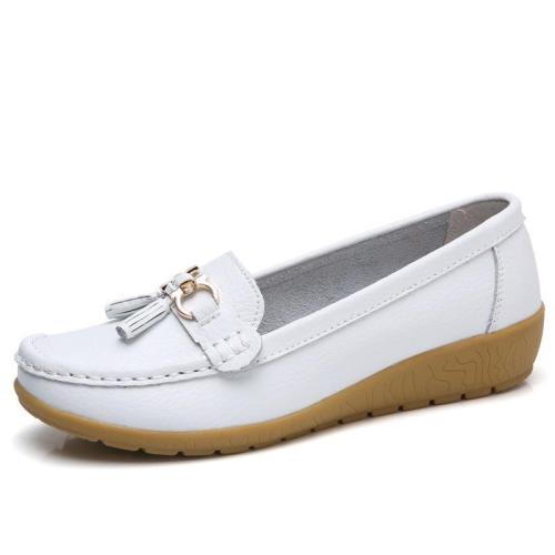 Artificial Leather Soft Slope Flat Shoes