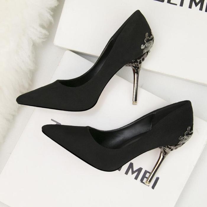 fashion pointed women shoes high heels wedding shoes