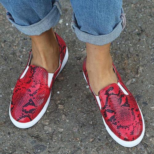 Python Printed Comfy Women's Loafers