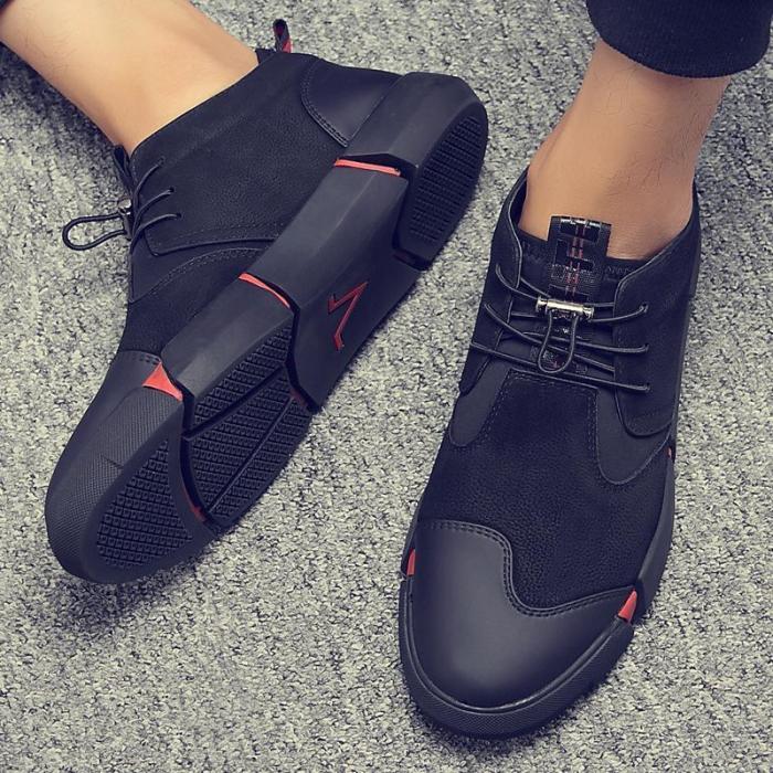 High Quality Mens Soft PU Leather Casual Shoes