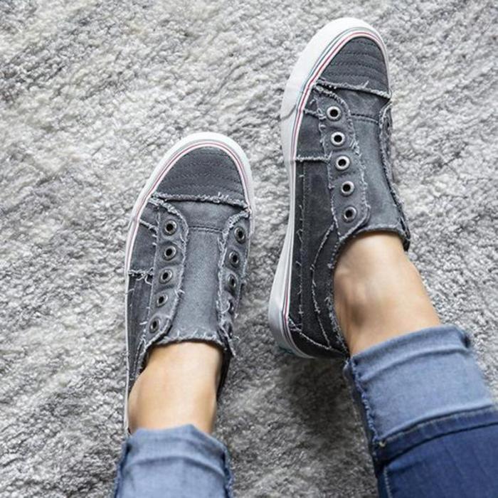 Casual Canvas Slip-on Sneakers