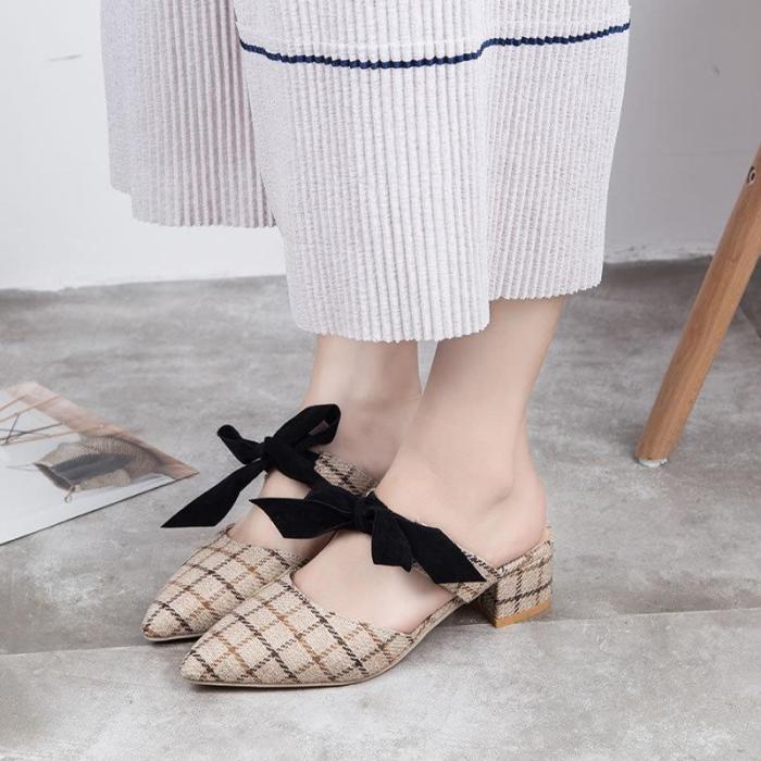 Slippers Women's Summer Fashion Wear Heel Muller Shoes Lazy Shoes Women's Cool Slippers