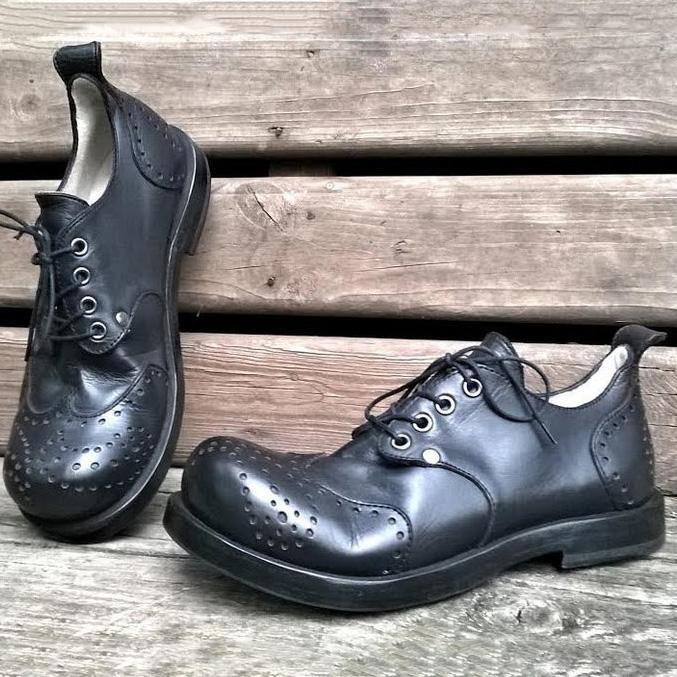 vintage brogue handmade leather shoes