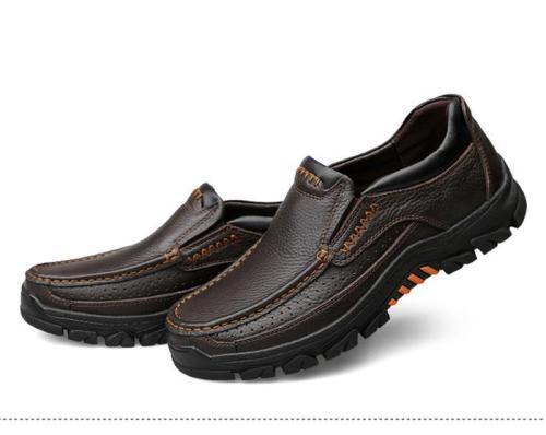 Leather Shoes Genuine Leather Autumn Male Loafers Slip on