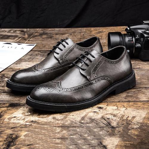 Casual Fashion Men Brogue   business shoes work shoes