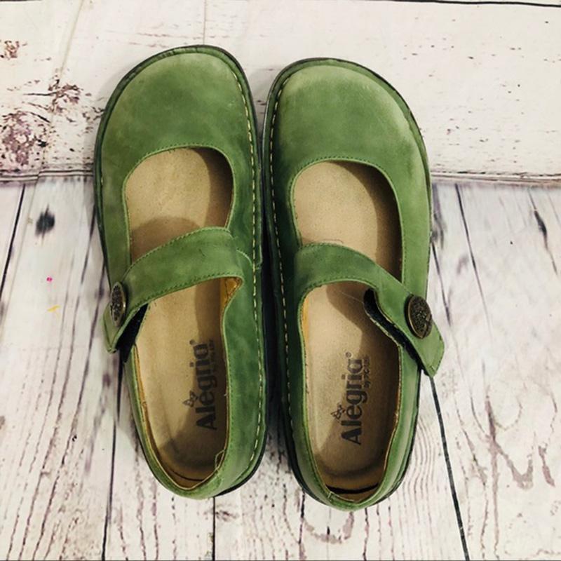 US$ 27.85 - Alegria Paloma Green Mary Jane Loafers - www.icuteshoes.com