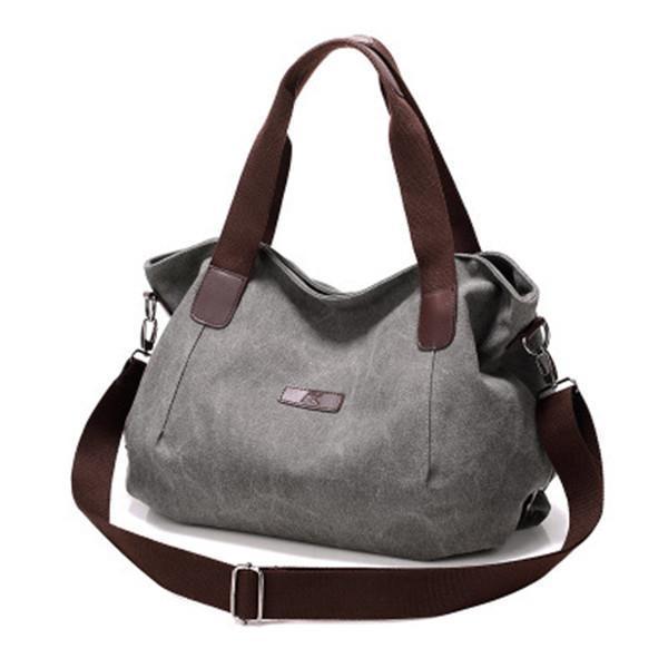 Canvas Large Capacity Handbag Casual Crossbody Bag