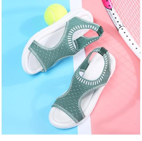 Peep Toe Casual Flat Sandals Ladies Breathable Air Mesh Women Platform Sandals