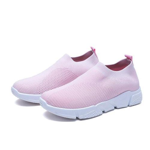 Womens Casual Slip on Mesh Fabric Sneakers