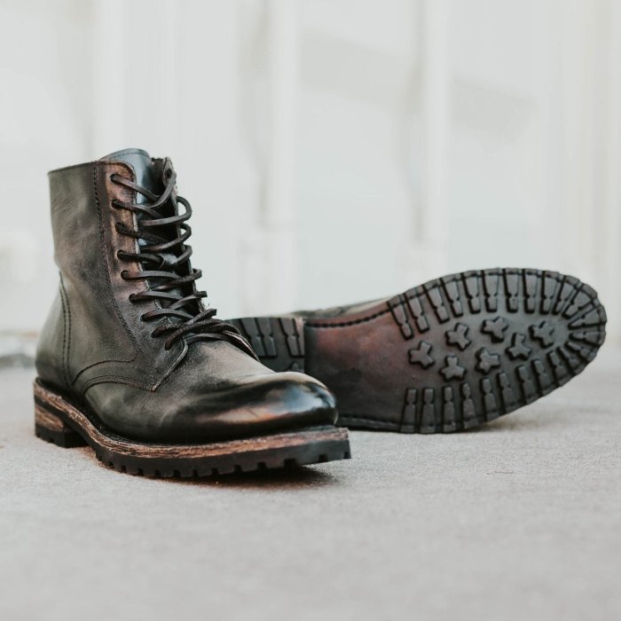 Men's Casual Leather Lace-Up Ankle Men Boots
