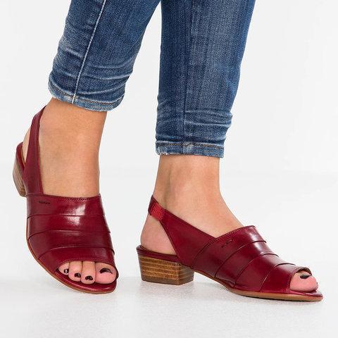 Chunky Heel Peep Toe Sandals Plus Size Vintage Womens Shoes