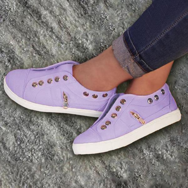 Women's Simple Style Lace-Up All Season Plus Size Sneakers