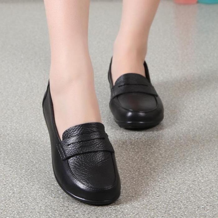 Women PU Loafers Casual Comfort Plus Size Shoes