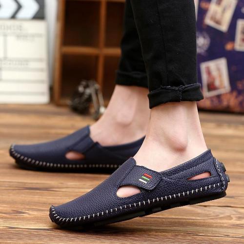 Men's Casual Leather Slip On Shoes