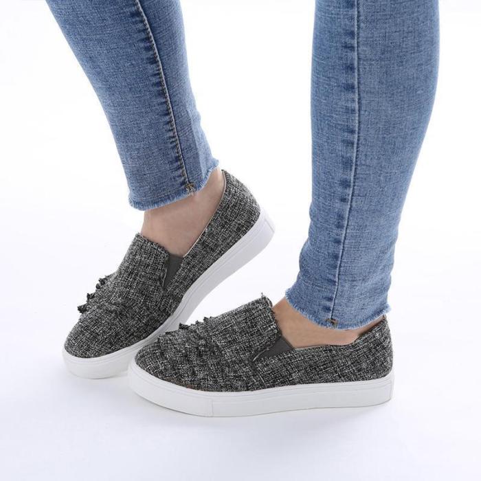 Flat Wace Edge Sliop-on Shoes