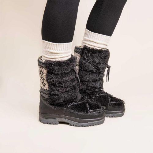 Women Thick Sole Warm Mid-calf Boots
