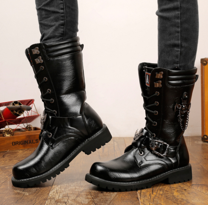 High-top men's boots combat boots military boots Martin boots