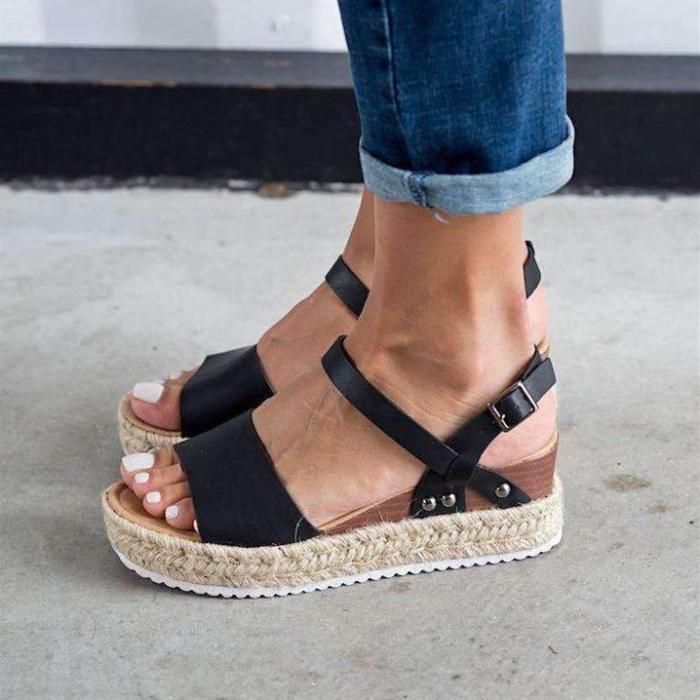 Women Summer Fashion Espardrille Sandals