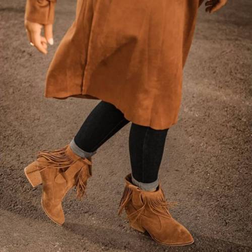 Casual Tassel Faux Suede Boot