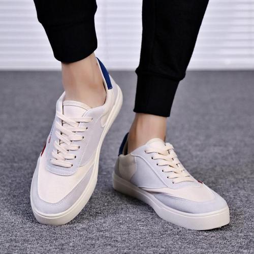 Casual Canvas Lace-up Flat Shoes Outdoor Shoes