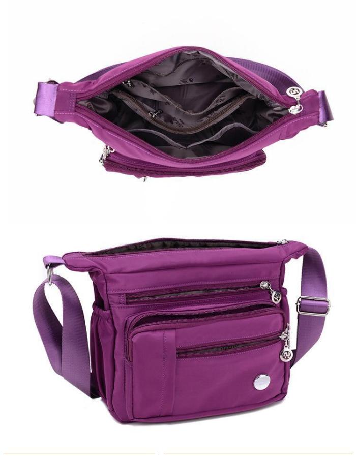 Women Nylon  Waterproof Light Shoulder Bags Outdoor Sports Crossbody Bags