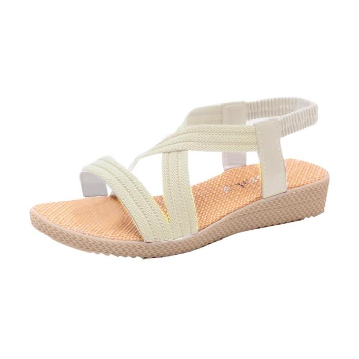 Casual Women Sandals Peep-Toe Flat With Shoes