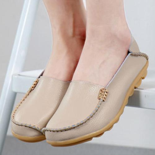 Plain  Flat  Round Toe  Casual Flat & Loafers