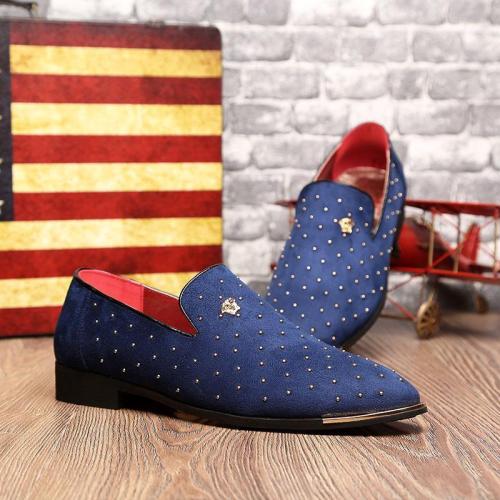 Men Rivet Decoration Wedding Shoes