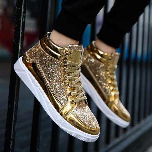 Fashion Personality Party High Top Shiny Shoes